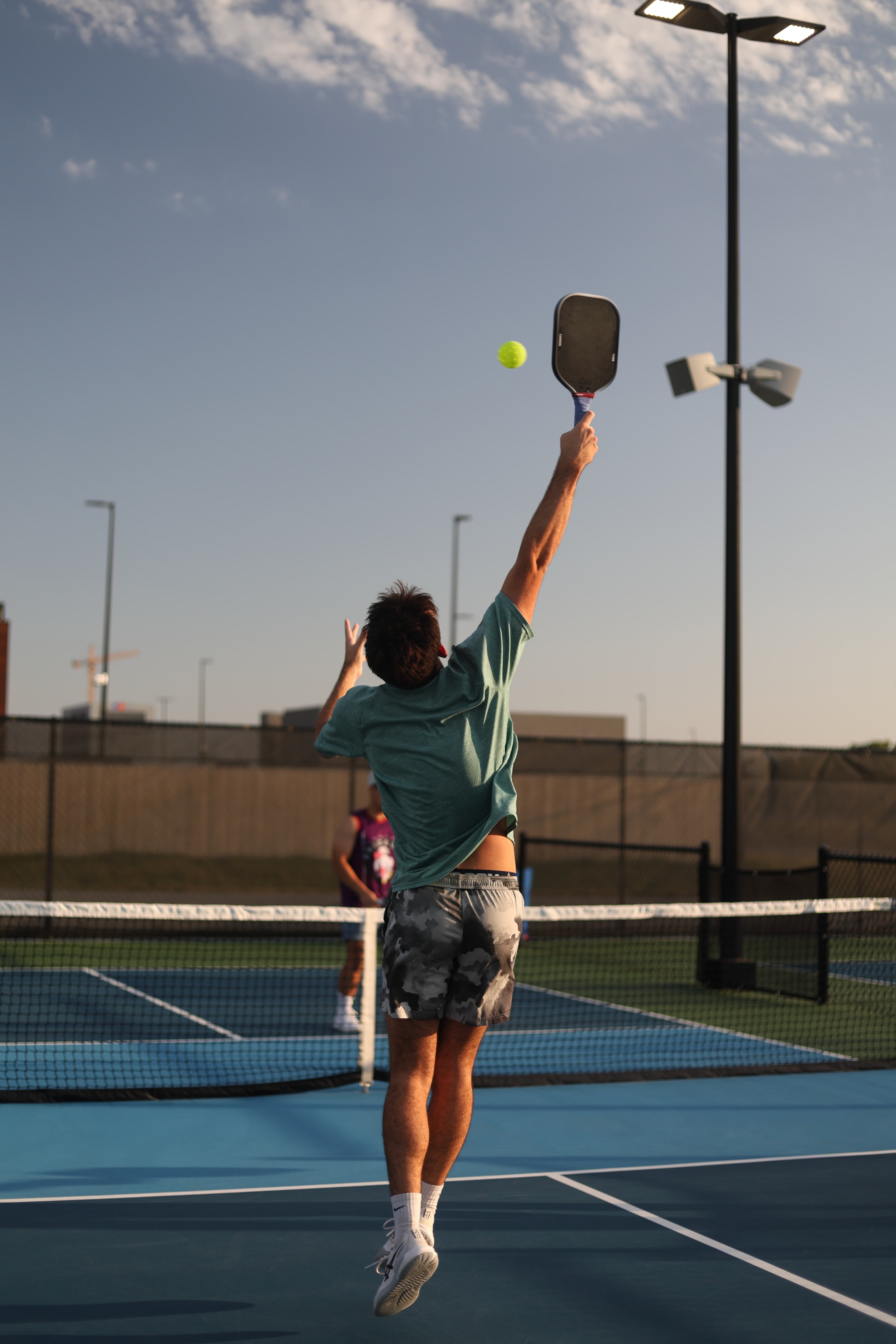 Jackson playing competitive pickleball