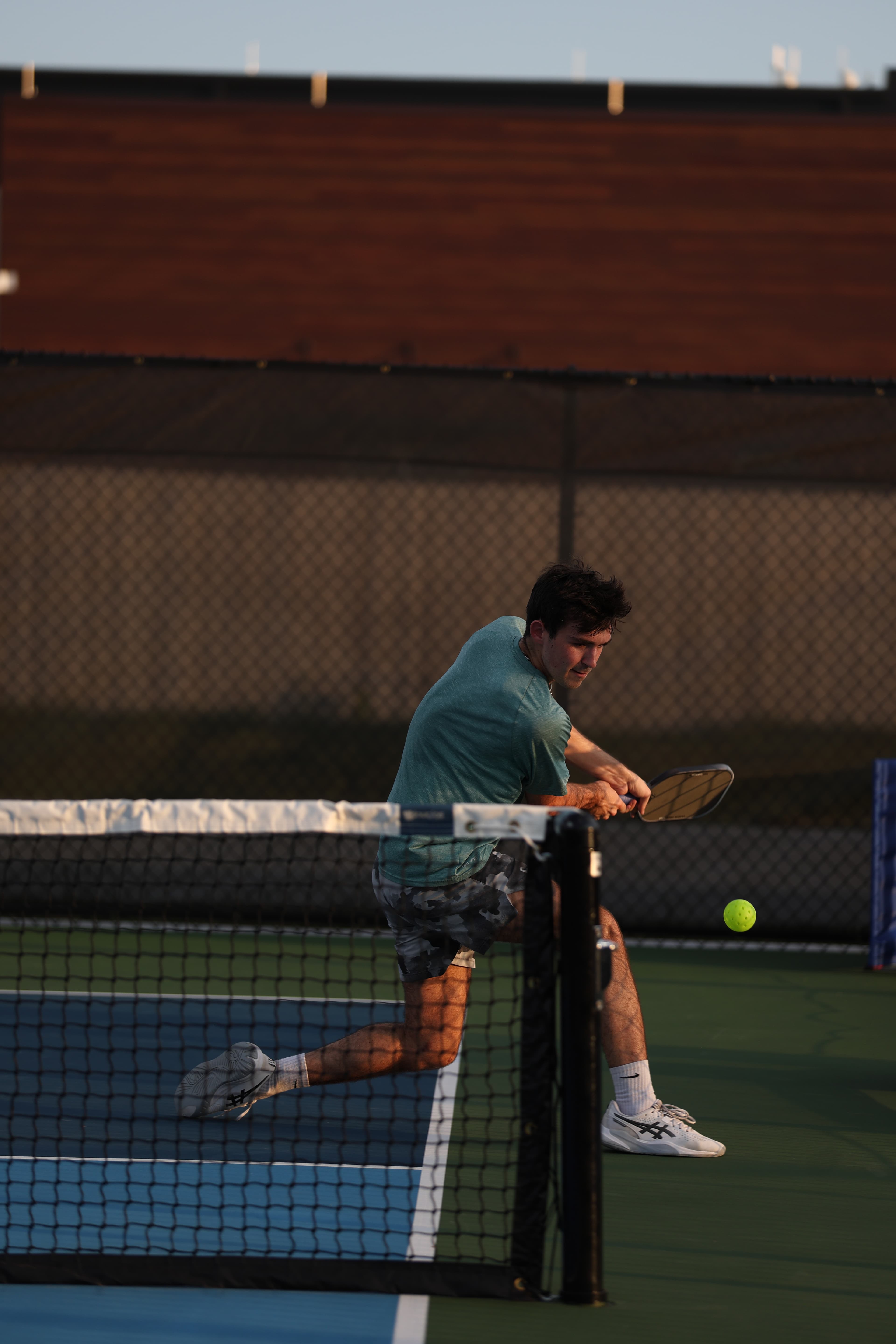 Jackson playing pickleball